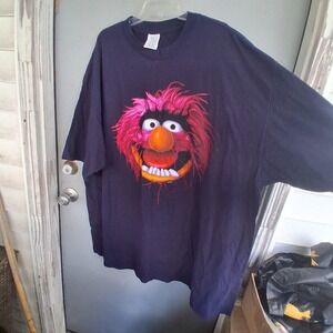 Jim Henson Muppets Animal Big Mens T-shirt 4x 4xl VGUC USA Wild Oats Plum